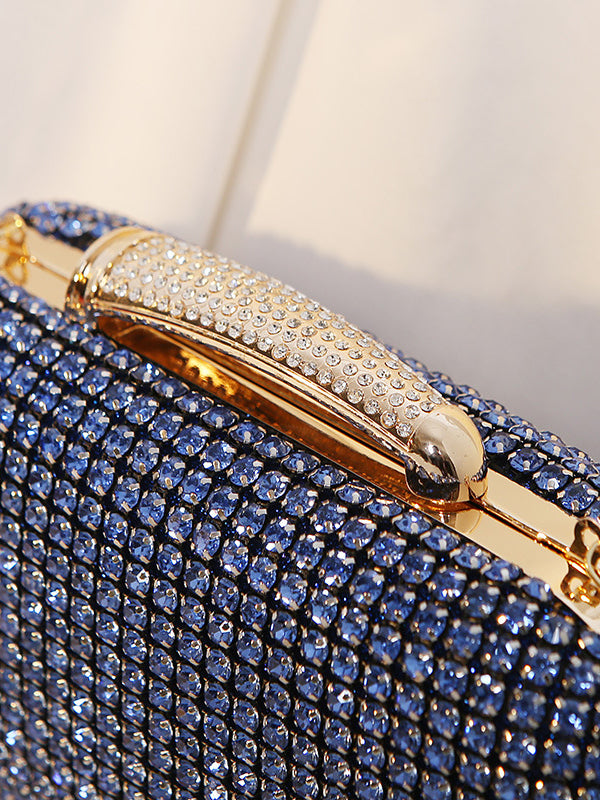 xakxx Chains Rhine Stones Handbags