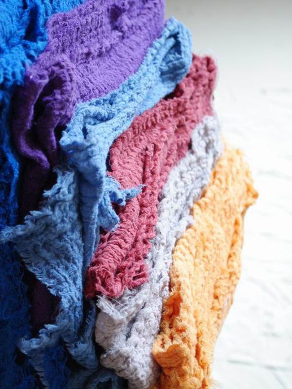 xakxx Retro Casual Crumpled Oversize Scarf