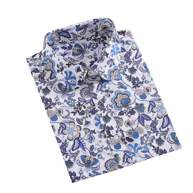 xakxx Women Shirts Long Sleeve Cotton Blouse Fashion Print Cherry Lips Flower Top Shirts For Women Autumn Under Shirt Ladies Office