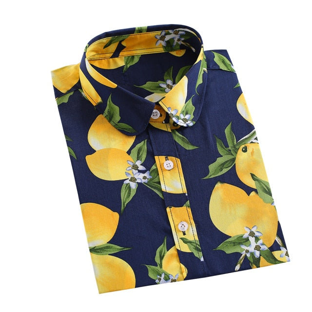 xakxx Women Shirts Long Sleeve Cotton Blouse Fashion Print Cherry Lips Flower Top Shirts For Women Autumn Under Shirt Ladies Office