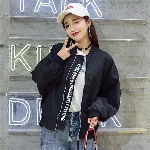 Harajuku BF jacket spring and autumn new loose Japanese college style baseball uniform mid length jacket female student ins