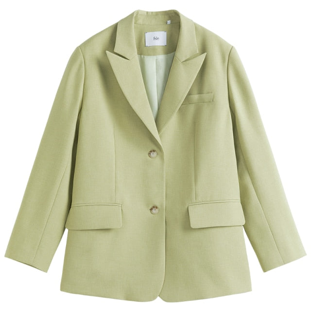 Office Lady Newly Autumn Single Breasted Blazer Women Korean Style High-quality Pure Color Casual Suit Coats