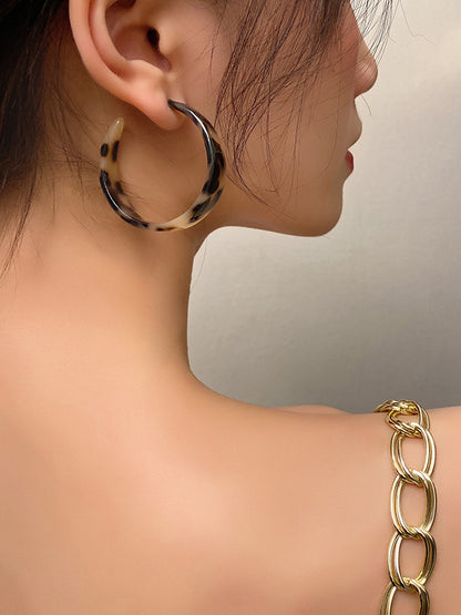 xakxx Original Leopard Geometric Earrings