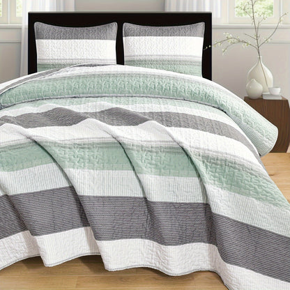 3pcs Luxurious Minimalist Bedding Set - Soft, Breathable, and Comfortable Print Bedspread with 2 Matching Pillowcases - Perfect for Bedroom and Dorm Room Decor