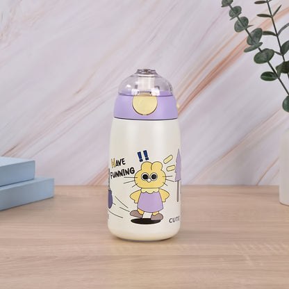 1pc Cartoon Vacuum Flask - Double-Walled Insulated 500ml Travel Thermal Cup for Hot and Cold Beverages - Adorable Cartoon Design, Perfect for Summer Winter Drinkware, and Makes a Thoughtful Gift