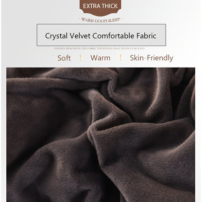 3-Piece Velvet Duvet Cover Set - Soft, Warm, and Skin-Friendly Autumn and Winter Bedding - Luxurious Solid Color Design for Bedroom and Guest Room, Hypoallergenic and Breathable Fabric, Easy Care and Maintenance