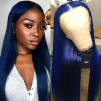40 Inch Colored Brazilian Highlight Lace Front Wigs Straight Simulation Human Hair Wigs Ombre Honey Blonde Lace Frontal Wig For Black Women
