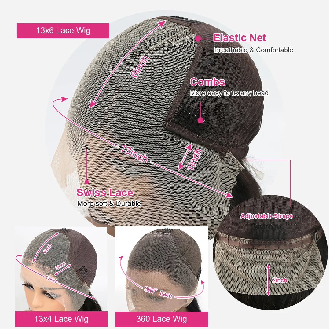 13x6 Hd Lace Frontal Wig Human Hair Straight 360 Glueless Full Lace Wigs Pre Plucked 13x4 Transparent Wig on Sale Clearance