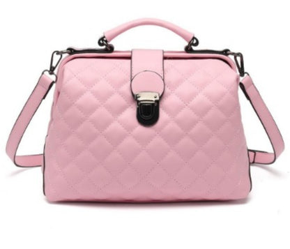 2025 new women's bag popular fashion versatile women's bag embroidered doctor bag fashion trend oblique span shoulder handbag