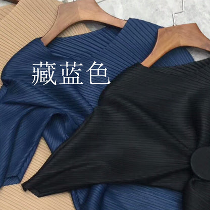 2025 hot-selling pleated dress irregular design pleated skirt Popular trade long dress high-end skirt large size women's clothing