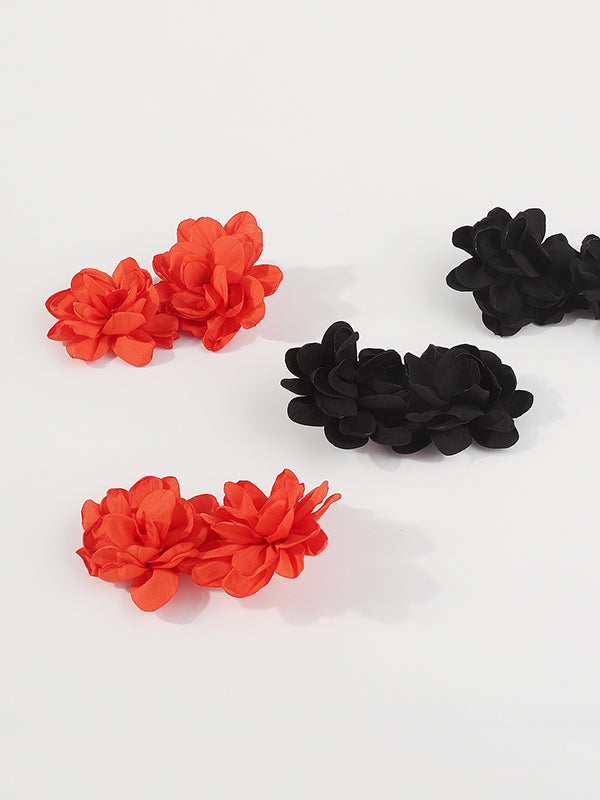 xakxx Three-Dimensional Flower Drop Earrings