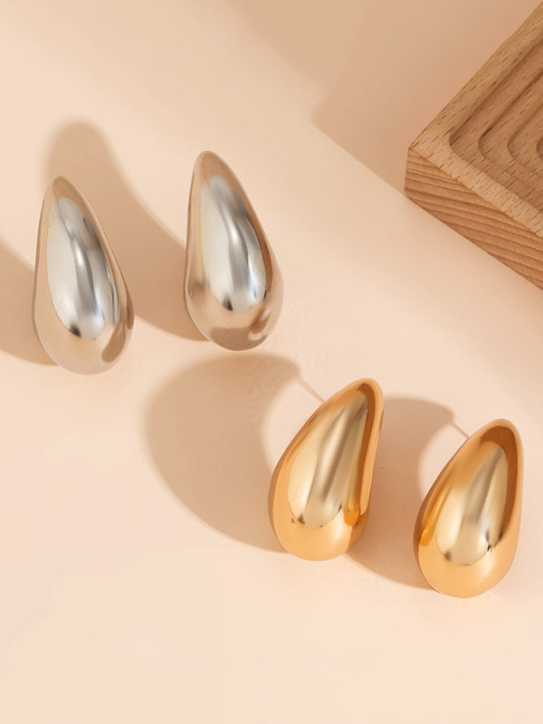 xakxx Geometric Solid Color Earrings Accessories