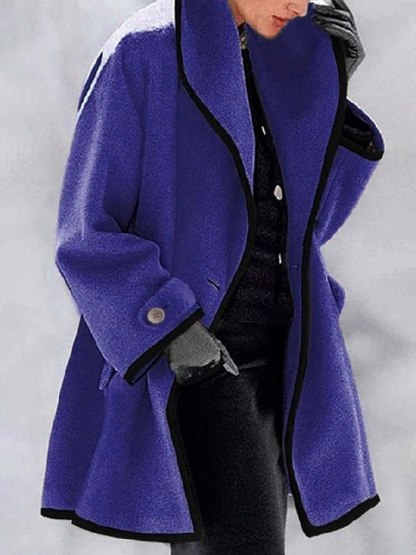 xakxx Urban Long Sleeves Buttoned Stand Collar Coats Outerwear