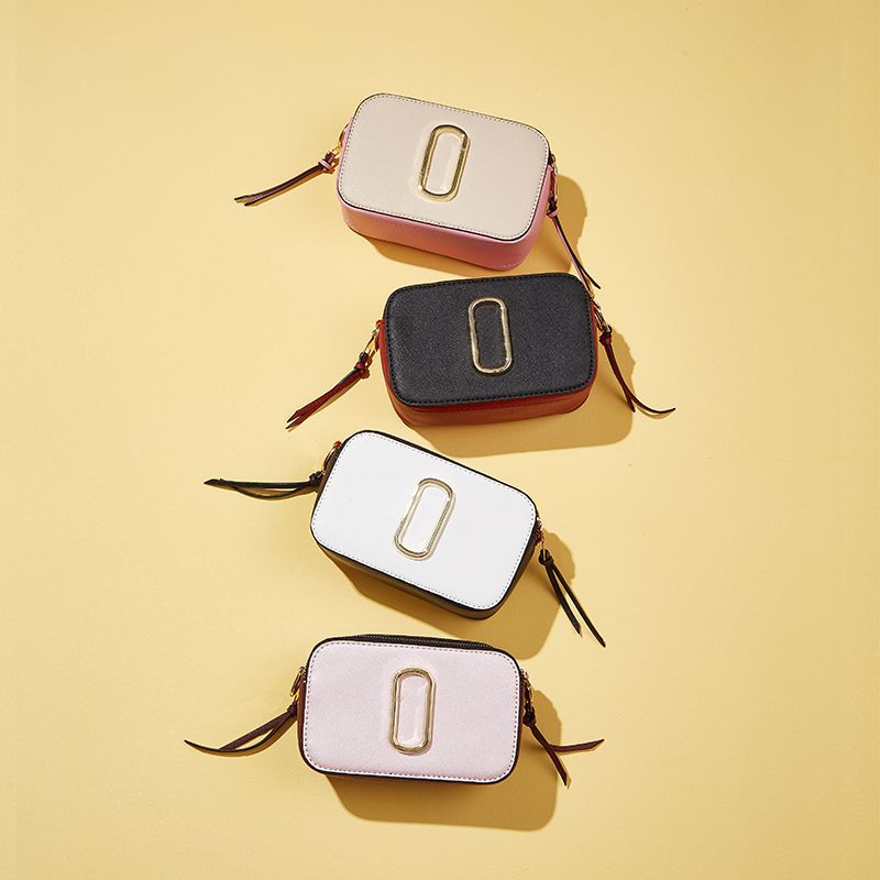 2025 Spring and summer small bag popular new PU texture wide shoulder strap single shoulder crossbody small square bag fashionable versatile ins women's bag