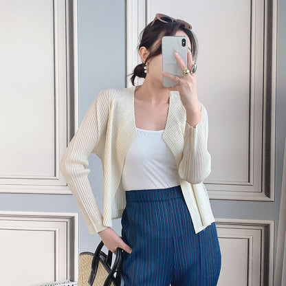 2025 Change the style, change the size, OEM customization, basic cardigan top, women's outer and women's versatile shawl short coat spring