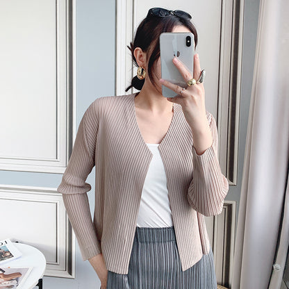 2025 Change the style, change the size, OEM customization, basic cardigan top, women's outer and women's versatile shawl short coat spring