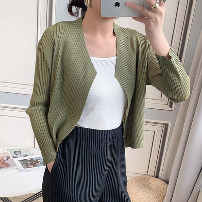 2025 Change the style, change the size, OEM customization, basic cardigan top, women's outer and women's versatile shawl short coat spring