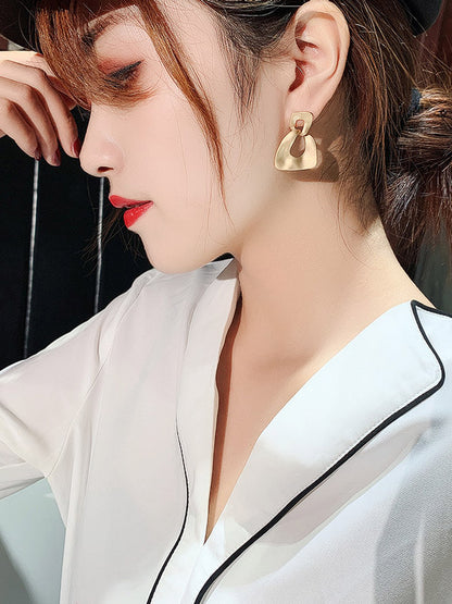 xakxx Chic Irregular Geometry Alloy Earrings