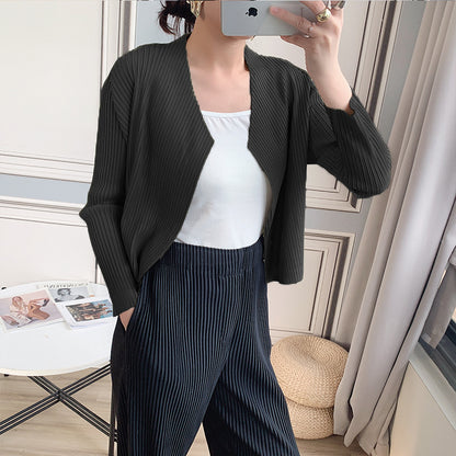 2025 Change the style, change the size, OEM customization, basic cardigan top, women's outer and women's versatile shawl short coat spring