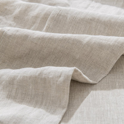Washed French Linen Sheet Set (1 Flat Sheet, 1 Fitted Sheet & 1or2 Pillowcases) , 16" Deep Pocket, Breathable,Ultra Soft and Durable, All Season Comfortable, Machine Wash.