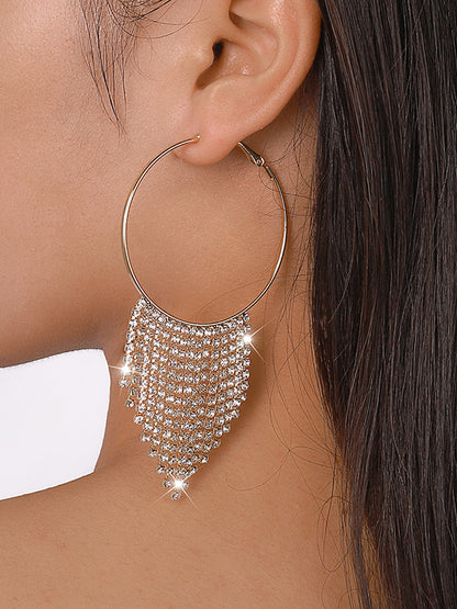 xakxx Geometric Tasseled Earrings Accessories