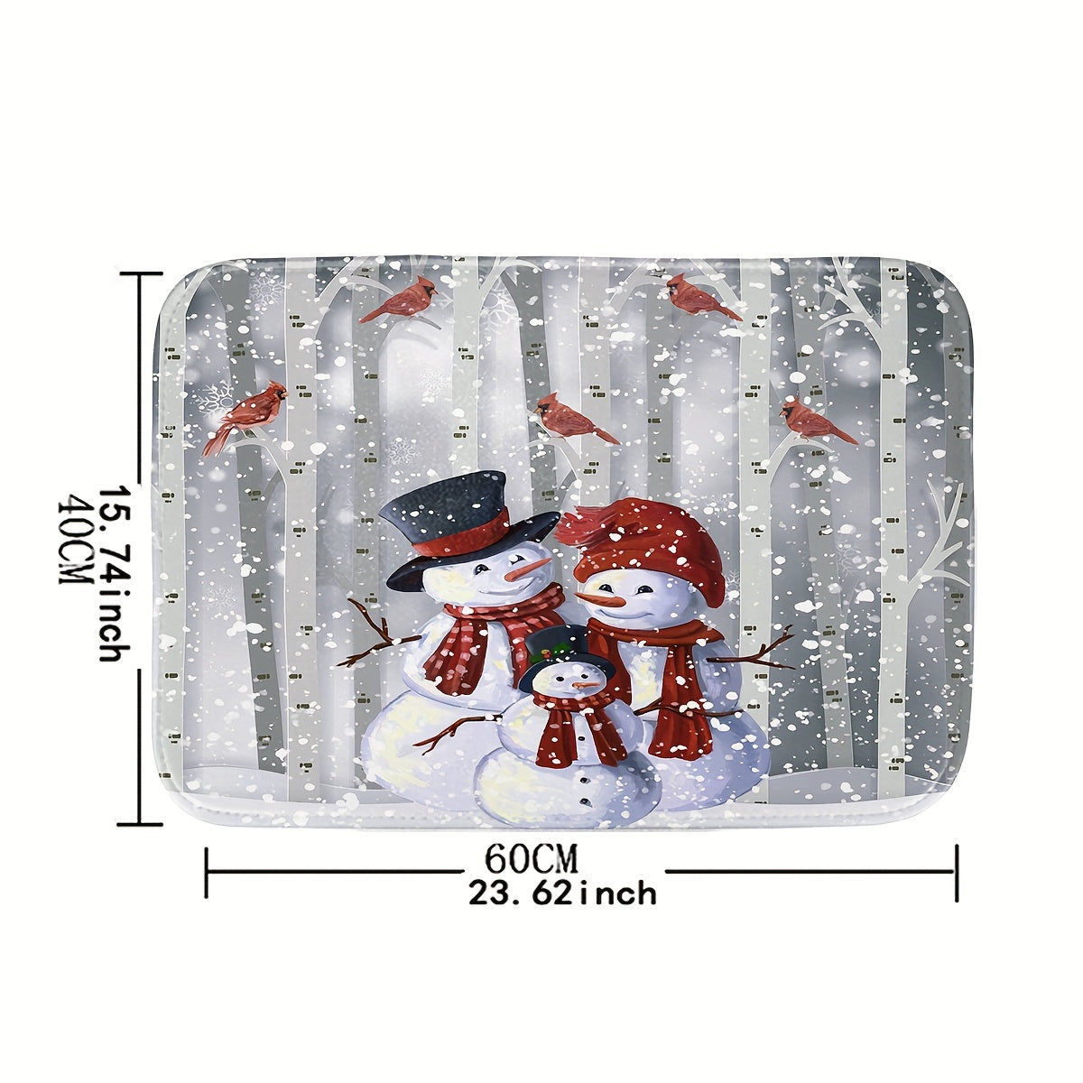 1pc Christmas Snowman Shower Curtain Set - Waterproof, Digital Printing, Bathroom Rug, Toilet U-Shape Mat, Toilet Lid Cover Pad, Complete Bathroom Decor for Thanksgiving Gift and Christmas Decorations