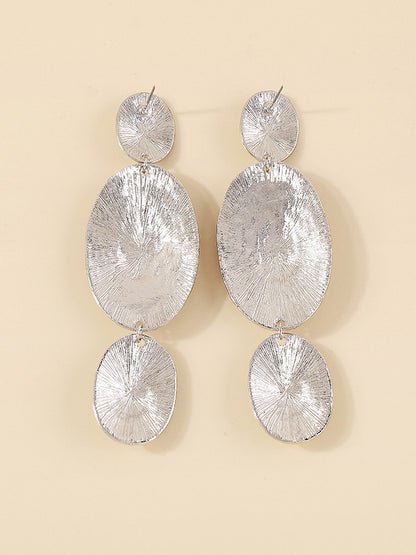 xakxx Geometric Solid Color Drop Earrings