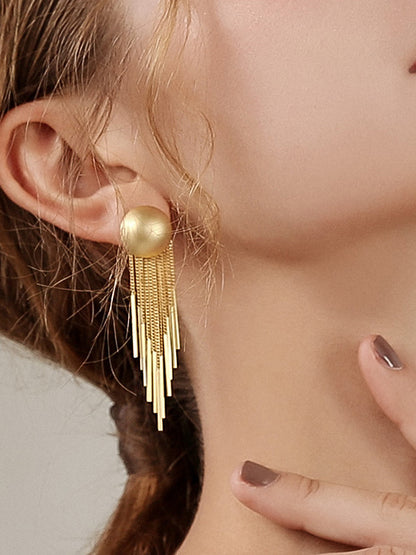 xakxx Original Creation Tasseled Geometric Earrings Accessories
