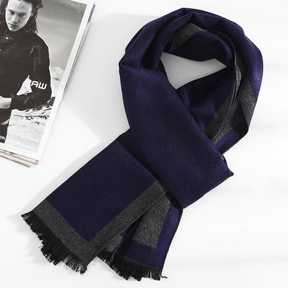 1pc 70.87*11.81inch Men's Stylish Scarf -Travel Essential- For Autumn And Winter, Winter Holiday Gifts