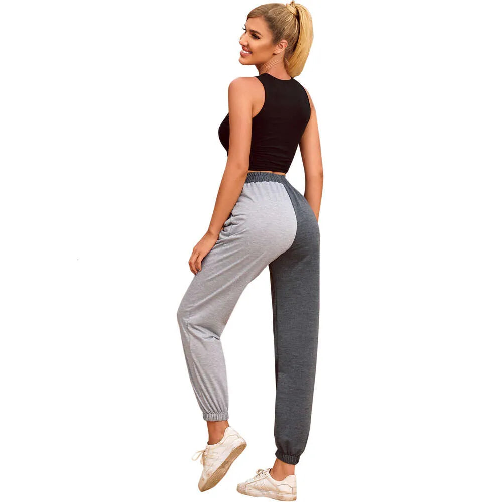 women's INS Colored Knitted Elastic Casual Sports Leggings