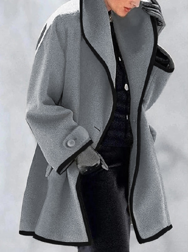 xakxx Urban Long Sleeves Buttoned Stand Collar Coats Outerwear
