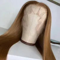 40 Inch Colored Brazilian Highlight Lace Front Wigs Straight Simulation Human Hair Wigs Ombre Honey Blonde Lace Frontal Wig For Black Women
