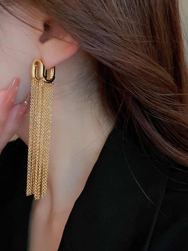 xakxx Tasseled Eardrop Earrings Accessories