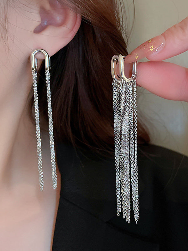 xakxx Tasseled Eardrop Earrings Accessories