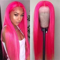 40 Inch Colored Brazilian Highlight Lace Front Wigs Straight Simulation Human Hair Wigs Ombre Honey Blonde Lace Frontal Wig For Black Women