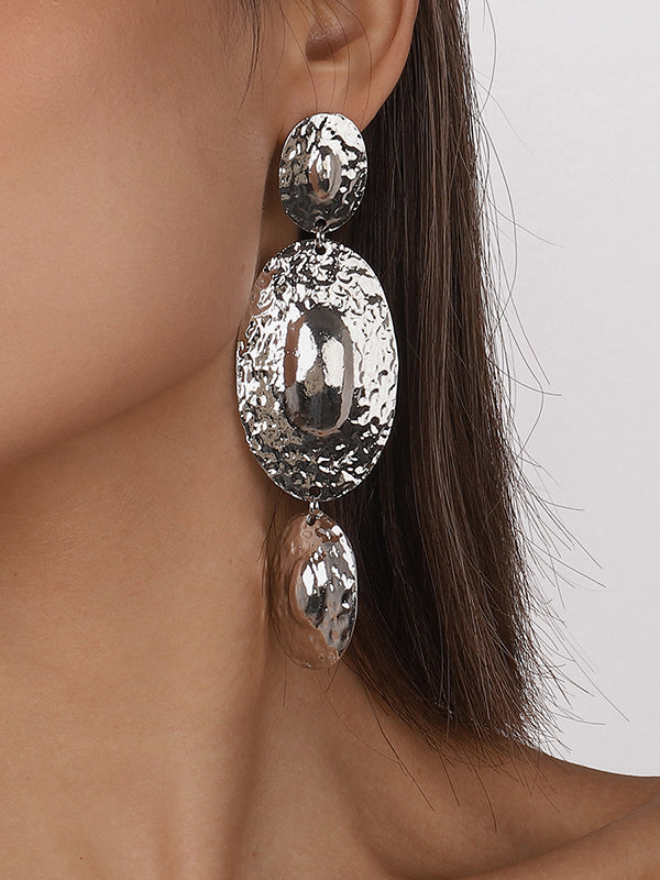 xakxx Geometric Solid Color Drop Earrings