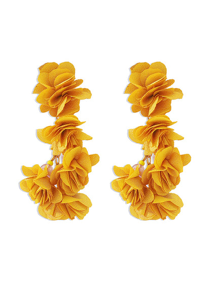 xakxx Flower Shape Drop Earrings Earrings Accessories