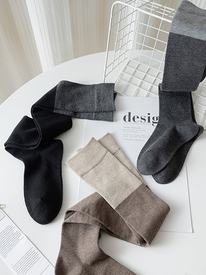 xakxx Casual Contrast Color Stockings Accessories