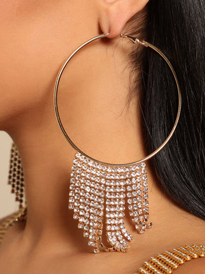 xakxx Geometric Tasseled Earrings Accessories
