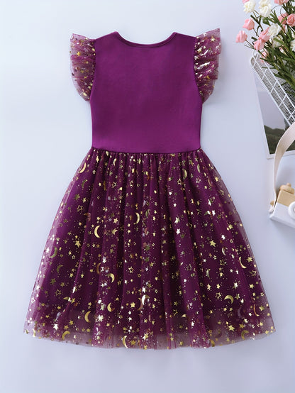 Adorable Girls Unicorn Tutu Dress - Handcrafted with Sparkling Sequins and Soft 100% Cotton - Magical Embroidery, Fluttering Trim, and Layered Tutu - Perfect for Parties and a Dreamy Gift for Sweethearts