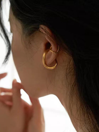 xakxx Simple Chic Solid Color Normcore Earrings