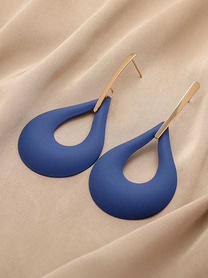 xakxx Geometric Hollow Drop Earrings