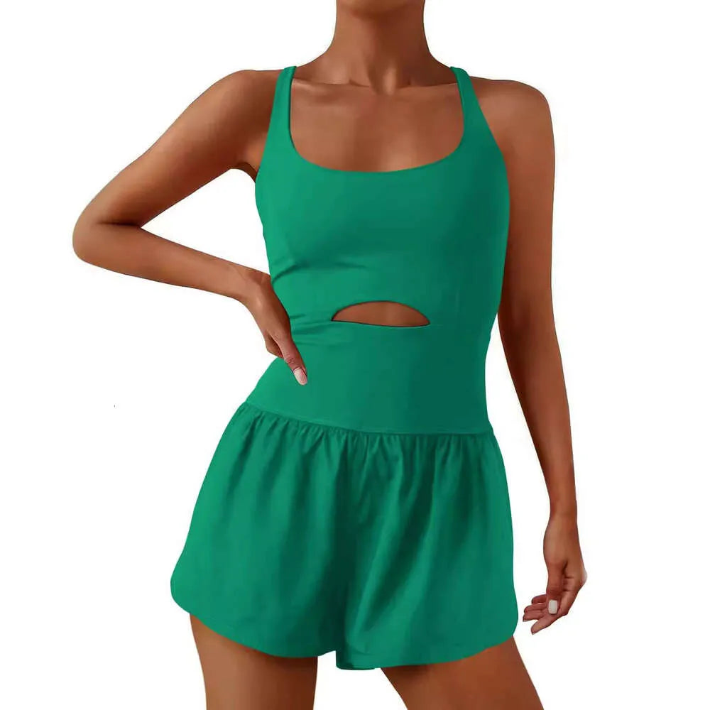Women Jumpsuit Sexy One Piece Sports Short Pants Clothing Halter Tank Top  Summer New Fashion Ladies Yogo Running Romper Slim Bodysuit 30% cotton 9 Colors 5 Size