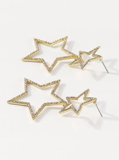 xakxx Geometric Hollow Eardrop