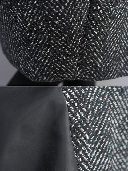 xakxx Original Creation Long Sleeves Loose Keep Warm Hooded Outerwear