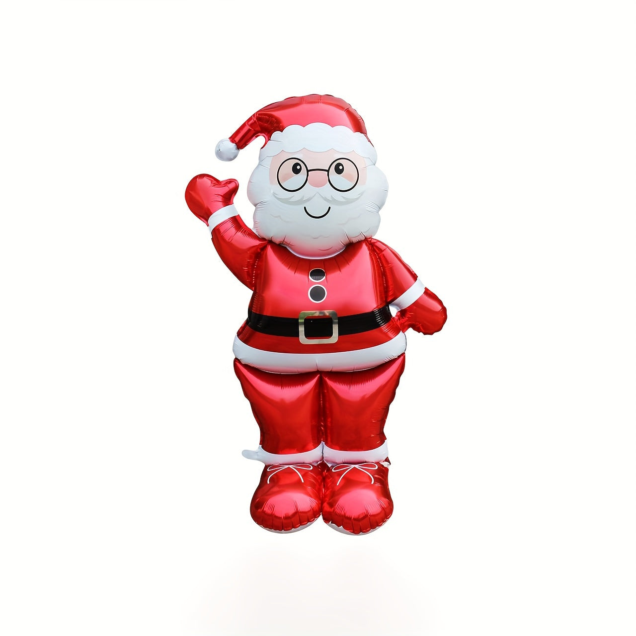 2-Pack Self-Sealing Aluminum Foil Festive Santa Claus Balloons - No Electricity Required for New Year, Carnival, Christmas, Mardi Gras, Easter, Thanksgiving Parties and Events