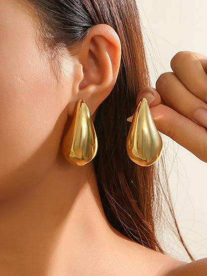 xakxx Geometric Solid Color Earrings Accessories