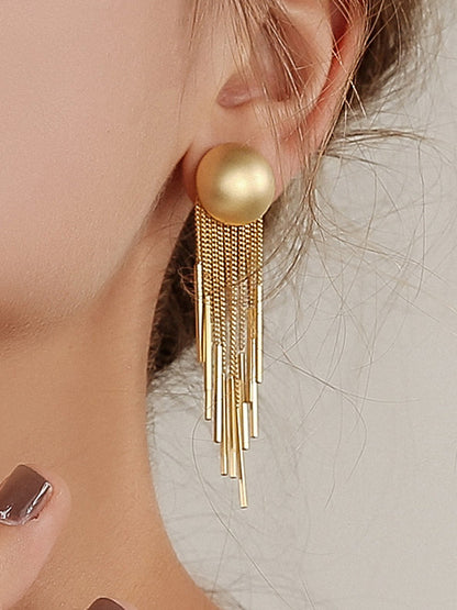 xakxx Original Creation Tasseled Geometric Earrings Accessories