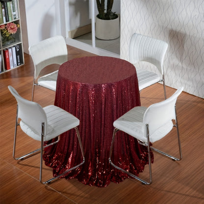 1pc, Luxurious Golden Round Sequin Tablecloth - Dazzling Table Cover for Bridal Shower, Birthday, Wedding, Dessert, Banquet, and Room Decor - Spreads Elegance and Sophistication on Tables
