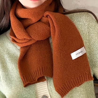 1pc Thick Knit Scarf for Men - Soft, Warm, and Stylish Winter Accessory - Perfect Holiday Gift for Him, Cozy and Comfortable